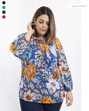 Picture of CURVY GIRL CHIFFON TOP